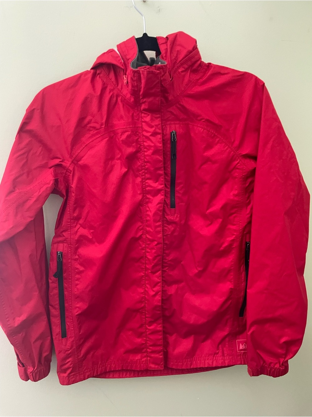 Youth Boys REI Hooded Lightweight Shell Rain Jacket Size 14-16